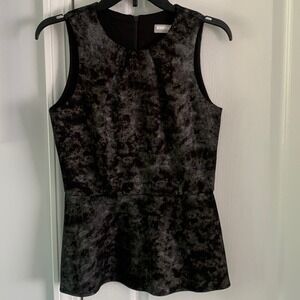 Hunter‎ Bell New York peplum Simmer black gray Tank Top size Small blouse career